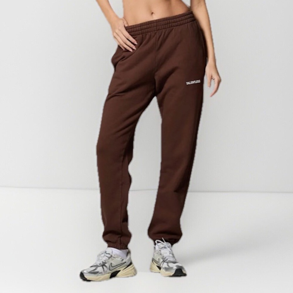 Talentless Lightweight Sweatpants Joggers Womens XL Coco Brown $99